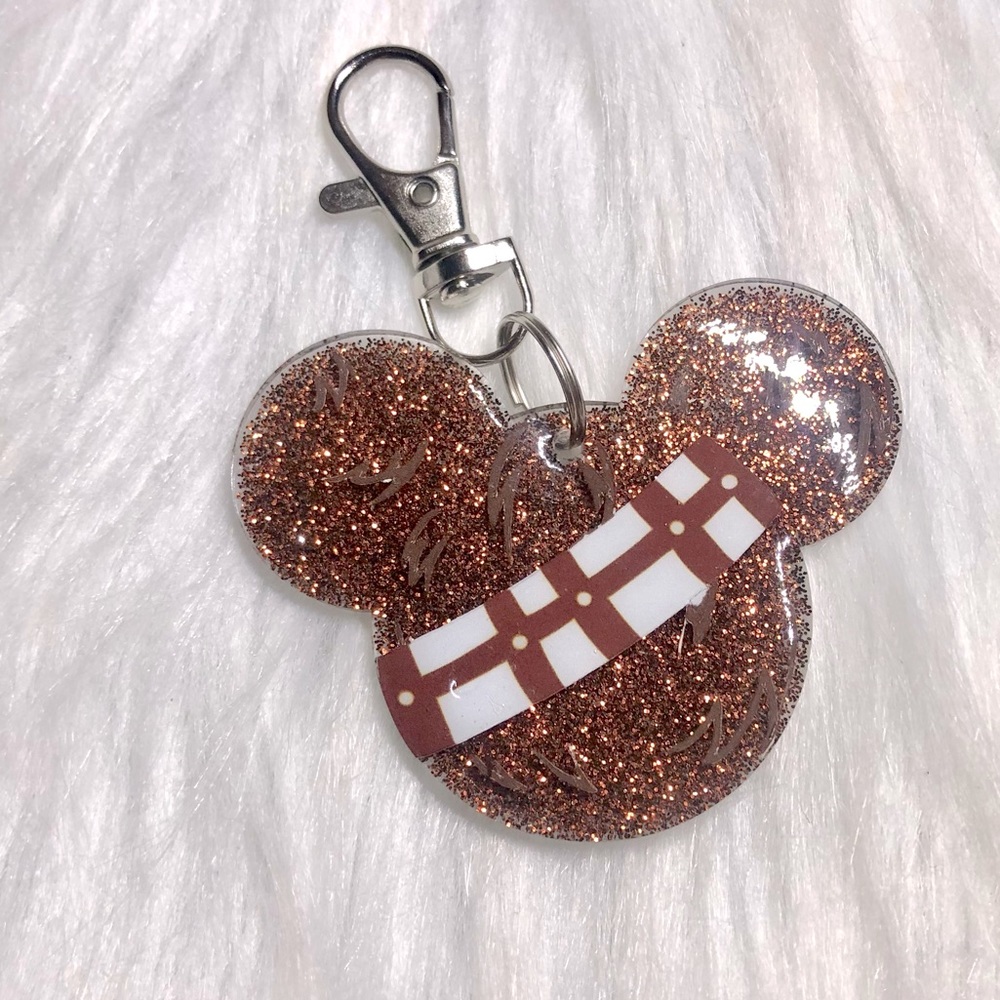 Mouse shaped Disney Star Wars Chewbacca keychain